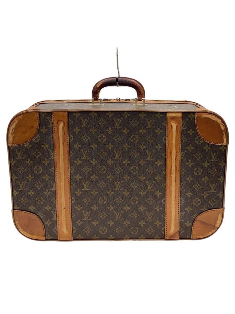 LOUIS VUITTON Boston Bag Leather Brown Monogram